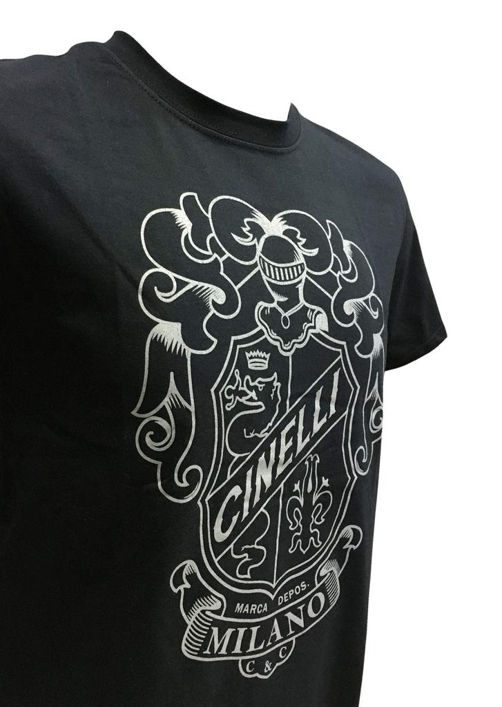 Cinelli Road Bike CREST Black Size CCRETSBKS T-Shirt, Small,