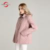 Damejakke MODERN NEW SAGA Spring Tynn bomullsjakke Mote Kortjakke dame hette