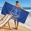 Ręcznik plażowy z nadrukiem Everton FC, Duży miękki szybkoschnący ręcznik na plażę, kemping, basen
