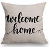 SSOIU White Dog Paw Footprint Icon Isolated On Black Background Decoration Farmhouse Decor Cotton Linen Home Decorative Throw Pillow Case Cushion