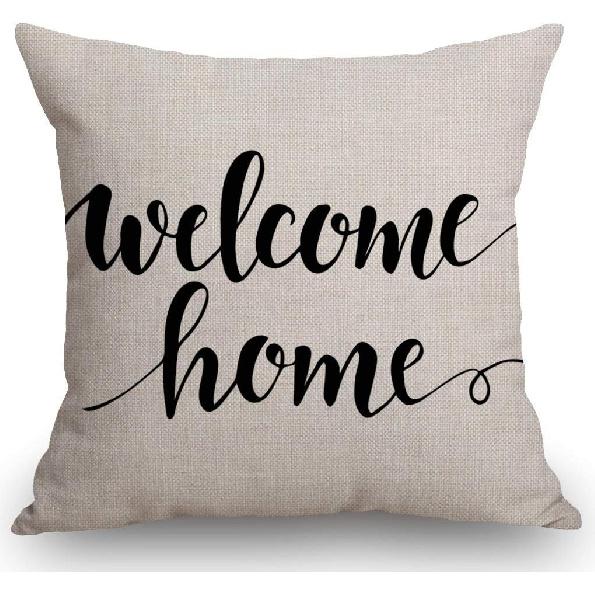 SSOIU White Dog Paw Footprint Icon Isolated On Black Background Decoration Farmhouse Decor Cotton Linen Home Decorative Throw Pillow Case Cushion