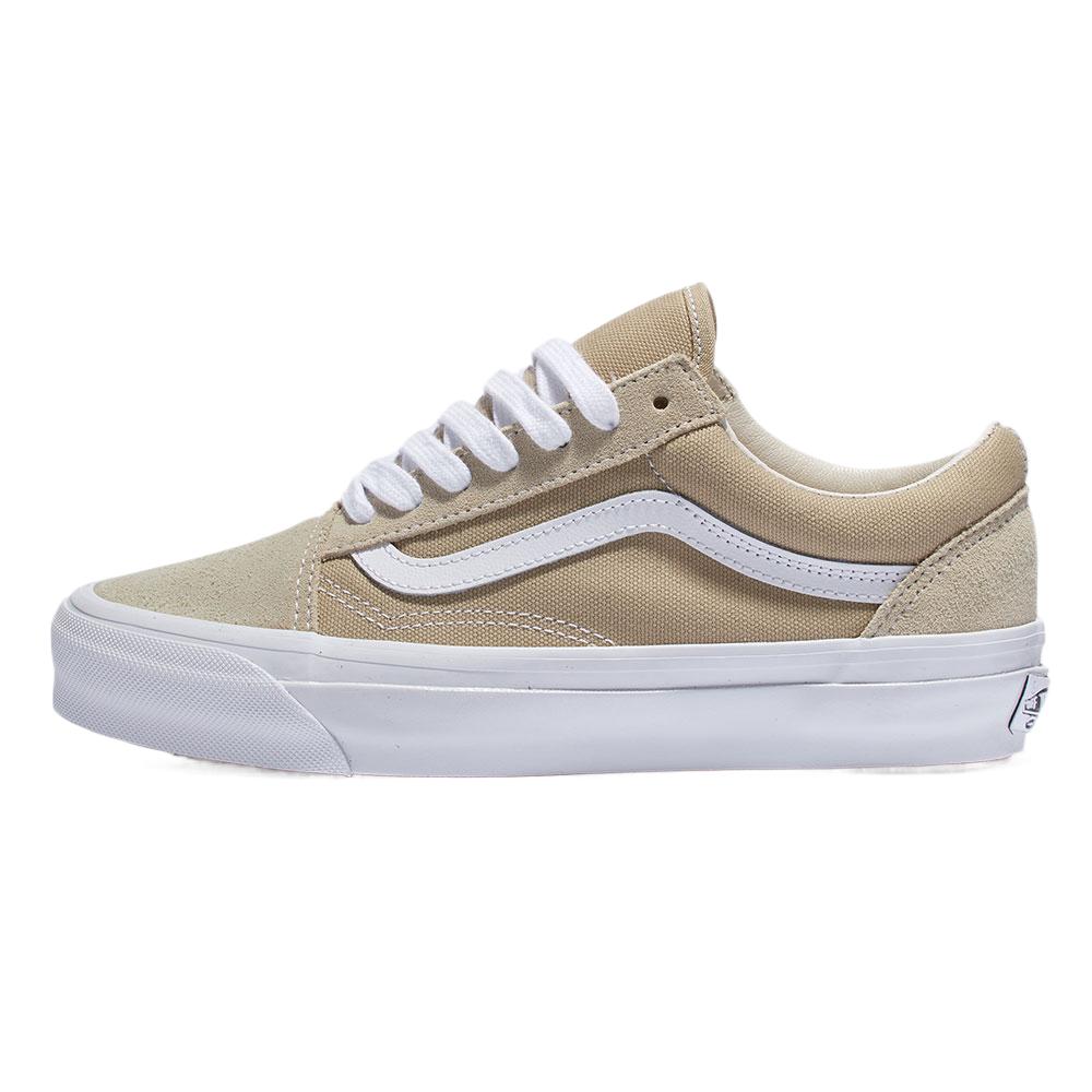 Vans Premium Old Skool Casual Fashion Low Top Canvas Shoes Unisex Sneakers Beige VN000D56YKD1