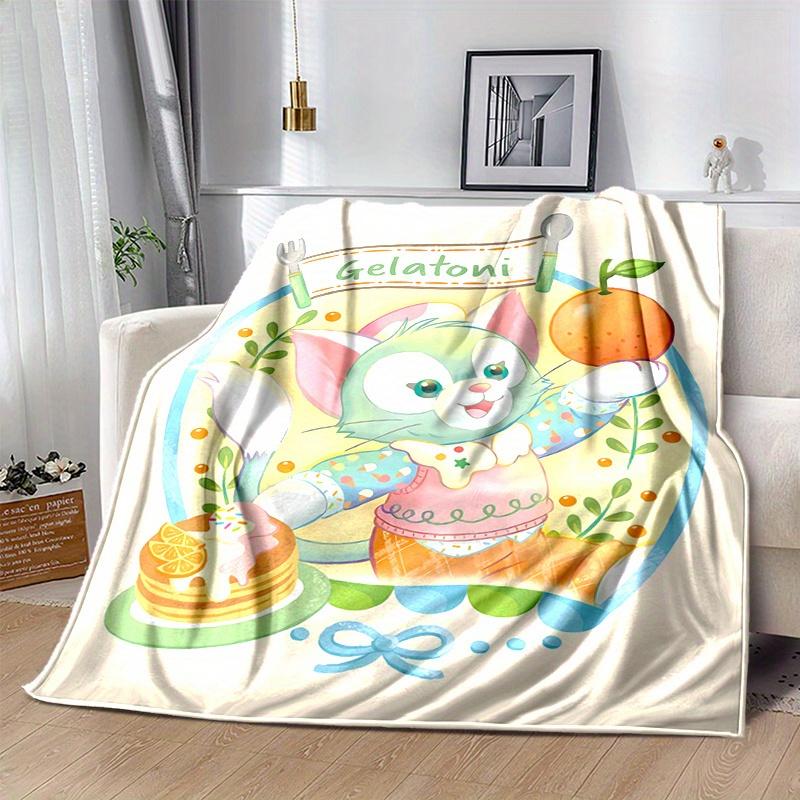 

1pc, Gelatoni (3) Home Decor Flannel Blanket Perfect Gift for Bedroom, Living Room, Travel, Camping, Car 80x120cm