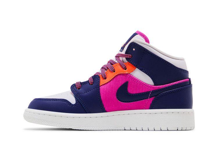 Jordan 1 Mid Fire Pink Barely Grape (GS)