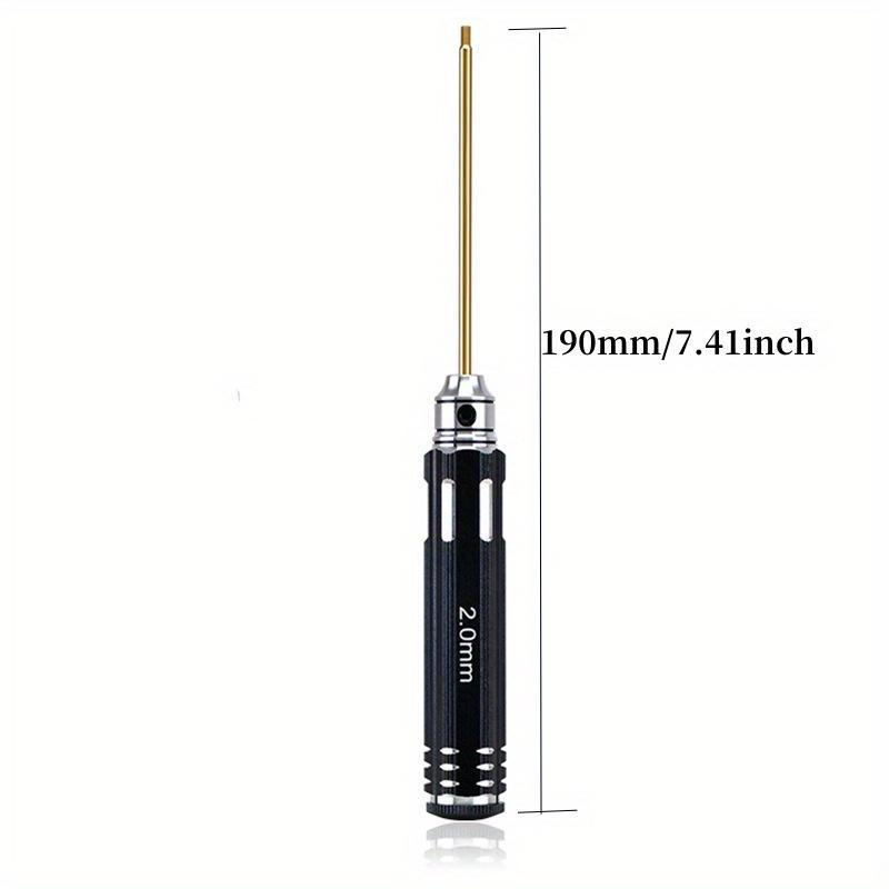 4pcs/set RC Outer Hexagonal 1.5, 2.0.2.5.3.0mm. High Speed Steel Titanium Plated Aircraft Model Tool Screwdriver