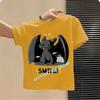 Dragon Tamer Summer Tshirt  Boys Sports Shirt  Girls Casual Top  Cartoon Print  Childrens Pure Cotton Short Sleeve Shirt