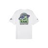 Puma X Lamelo Stampa Lettera Casual Girocollo Manica Corta T-Shirt Uomo Top Bianco 62288701