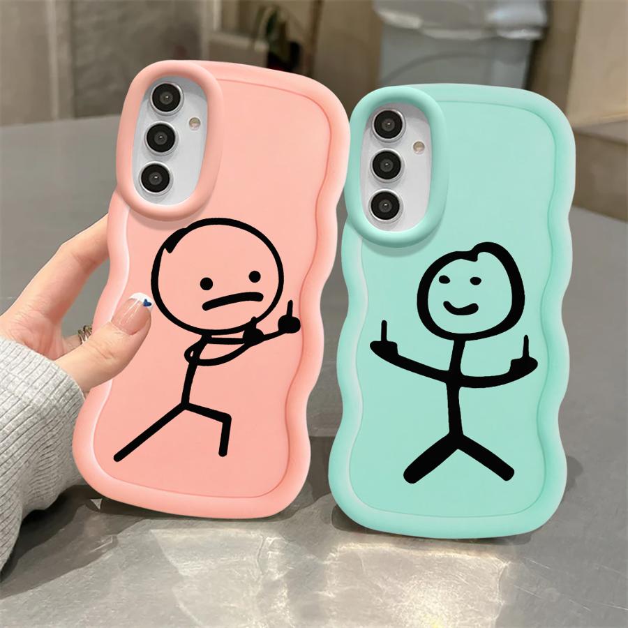 Soft Phone Cover Case for Samsung Galaxy A15 A14 A12 A16 A52 A21s A11 A13 A22 A23 A33 A53 A03 A04 A05 A06 Cartoon Matchman