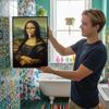 Mona Lisa Humorný Plakát Štípání do Nosa Toaletní Humor Vtipný Abstraktní Tisk Dekorační Obraz Moderní Domácí Dekorace Dárek