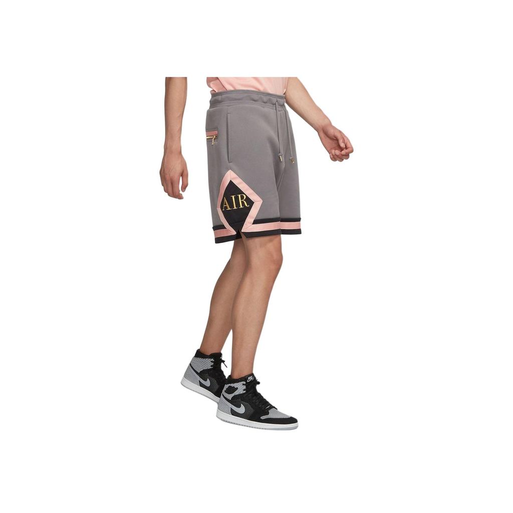 Jordan Color Block Drawstring Casual Sports Shorts Men Bottoms Gray AT9957-056