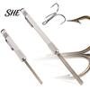 Fishing Tackle Sharpener Pen Type Portable Hook Sharpener, Heavy Duty Metal Sharpening Tool, Cutter Rod with Clip, Accessories