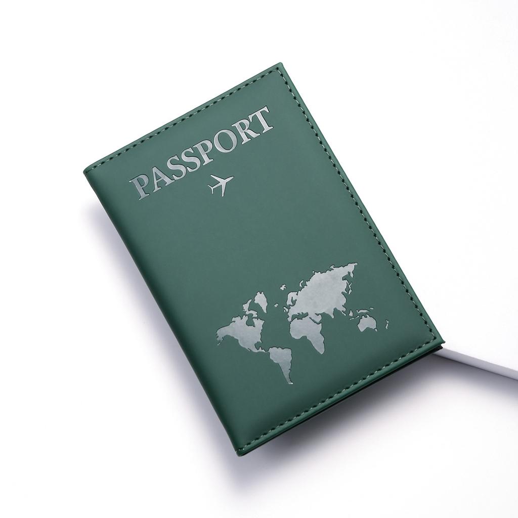 Vintage RFID Passport Cover for Women & Men - Multi- PU Leather Wallet Case with ID/Bank Card Slots, Travel Accessory