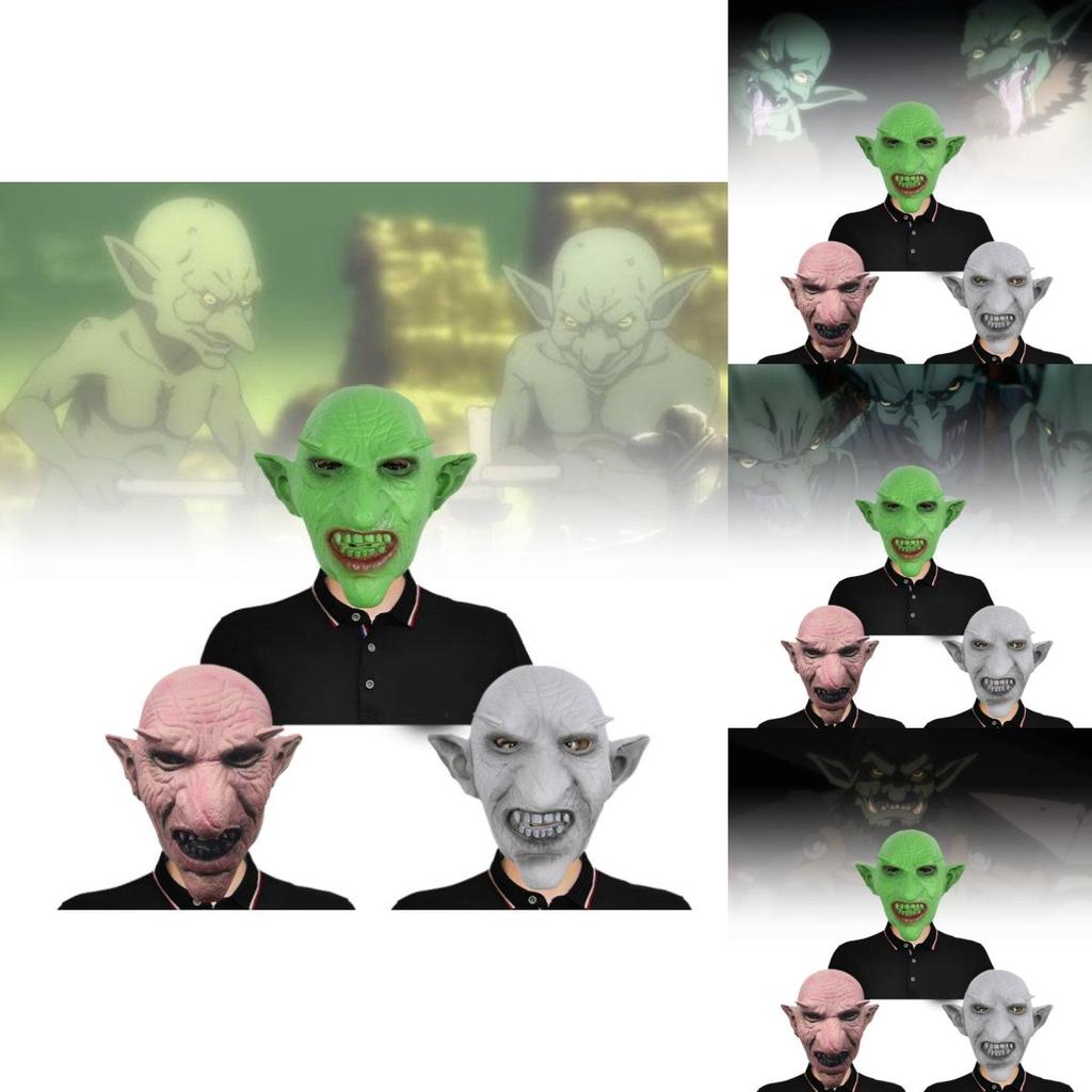 Terrifying Goblin Mask Full Face Costume Headpiece Perfect For Halloween Parties And Events