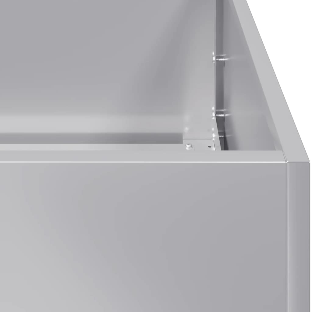 vidaXL Pflanzgefäß 120x40x80 cm Stahl verzinkt