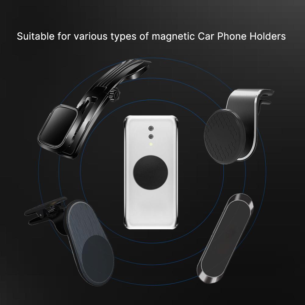Metal Plate Disk For Magnetic Car Phone Holder Stand Replacement Metal Plate Kit With Adhesive For Magnet Mobile Holder Mount