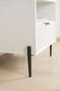 Set of 4 Sofa Legs, Black Pin, Height 15 Cm
