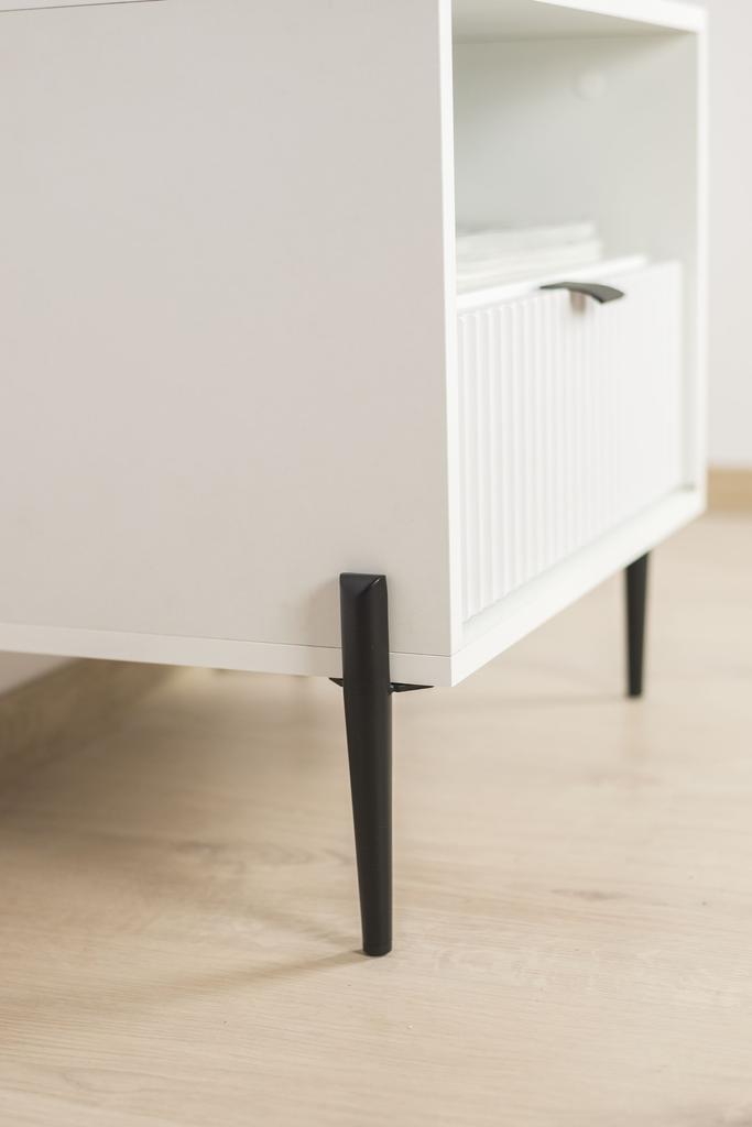 Set of 4 Sofa Legs, Black Pin, Height 15 Cm