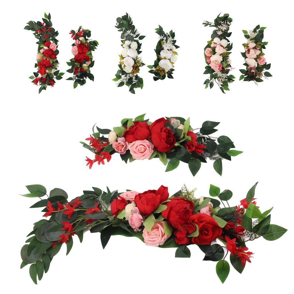 Wedding Arch Draping Artificial Flower Multifunctional Wedding Welcome Signs Floral Decoration