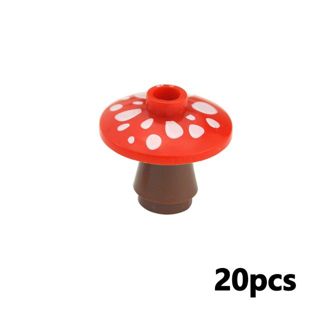 City Friend Accessories MOC Building Blocks Plant Bush Tree Flower Grass DIY House Parts Creative Bricks 3471 30176 32607 Toys