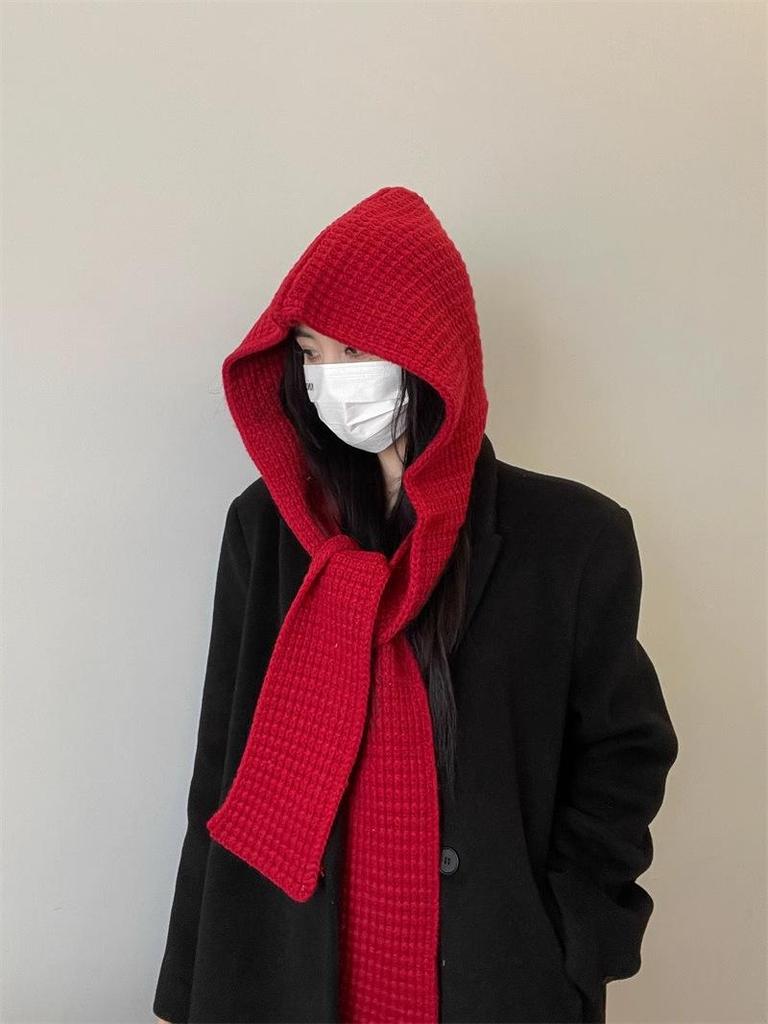 Wool Knitted Solid Color Scarf: Winter Warmth, Versatile Neck Warmer for Women, Couples, and Students