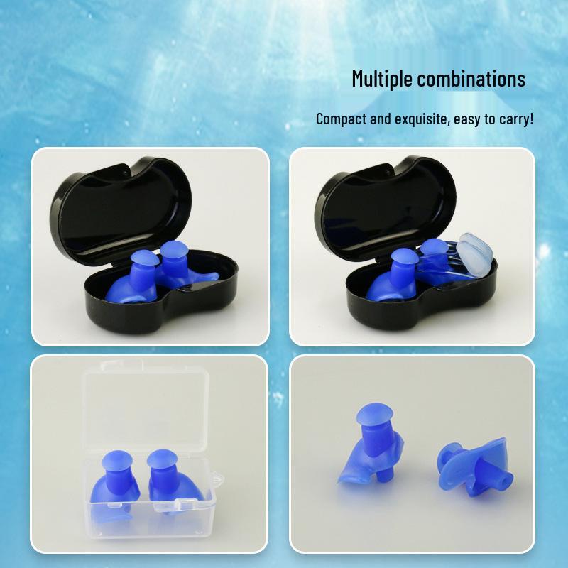 Waterproof Spiral Silicone Earplugs for Swimming and Noise Reduction