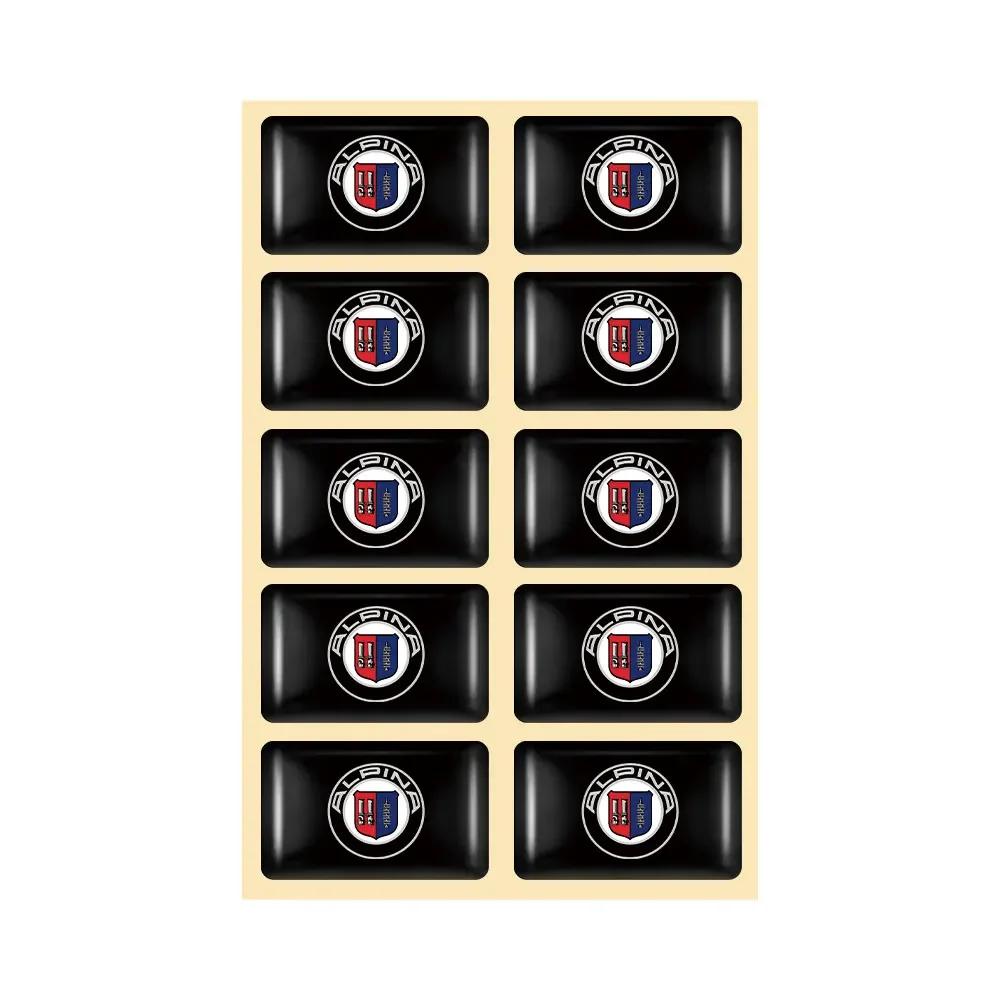 BAGE7 Car Sticker Hot 2025 Hot 10pcs Epoxy Drop Glue Car Body Steering Wheel Stickers For BMW M F31 E46 Performance X3 E90 E60 F30 E39