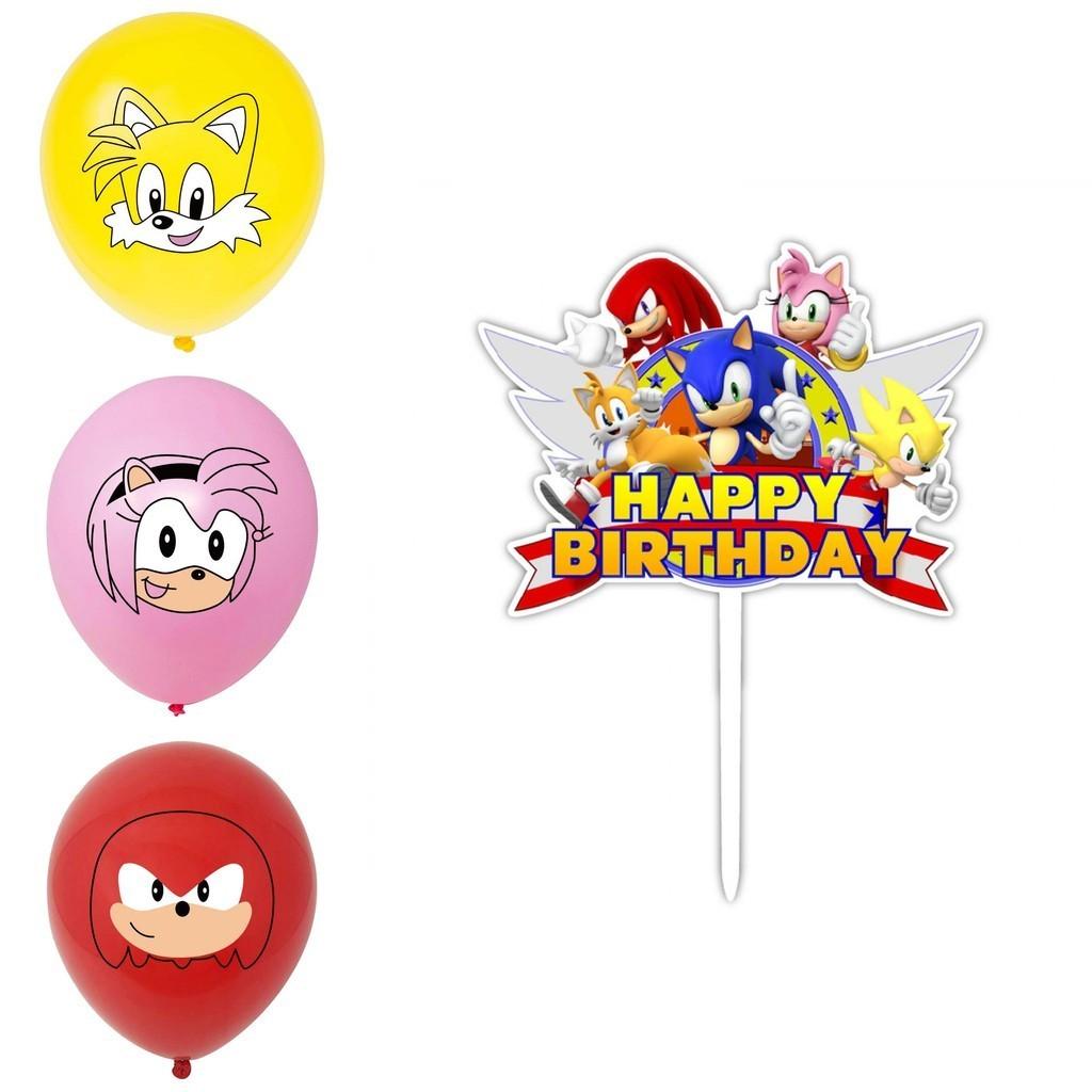 Colorful Sonic Cartoon Party Supplies Set For All Occasions