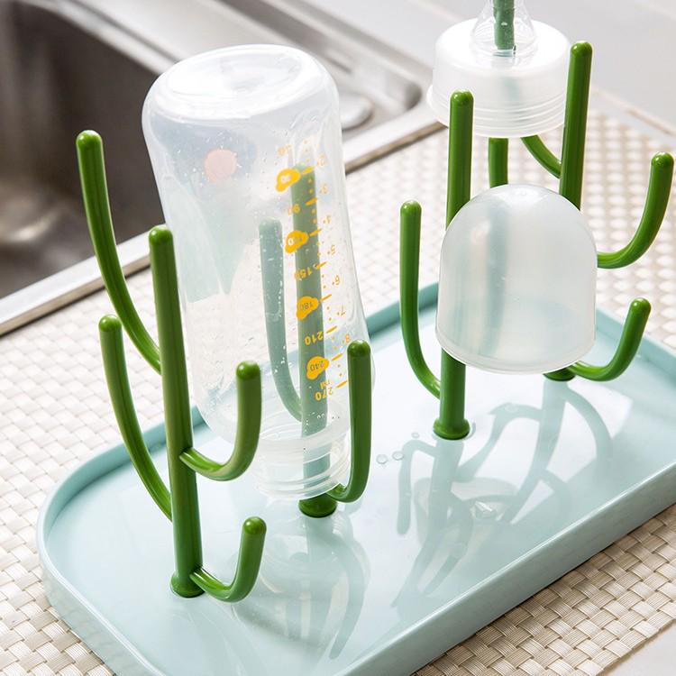 Tree-Shaped Baby Bottle Drying Rack - Dustproof Storage