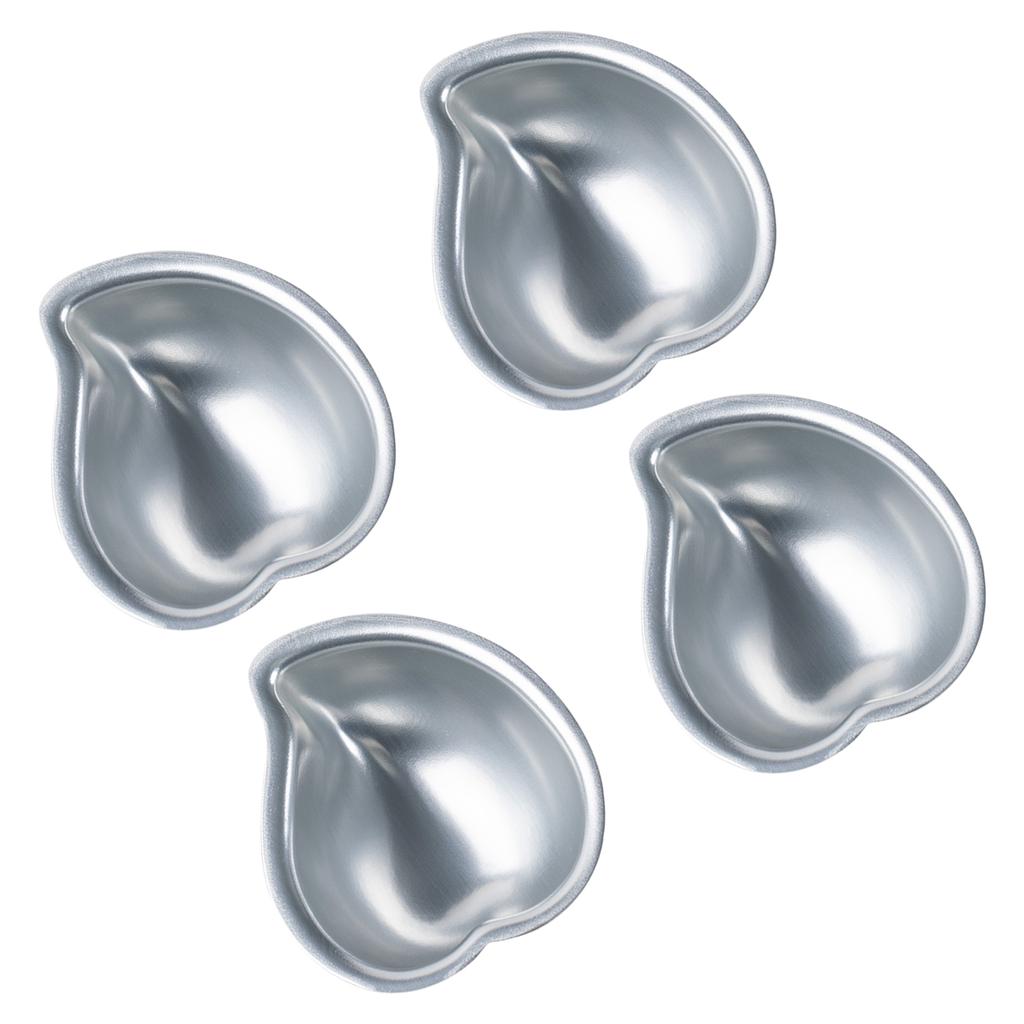4pcs Food Grade Aluminum Alloy Mochi Molds Peach Mango Design Molds Easy Release Baking Tools For Home Kitchen