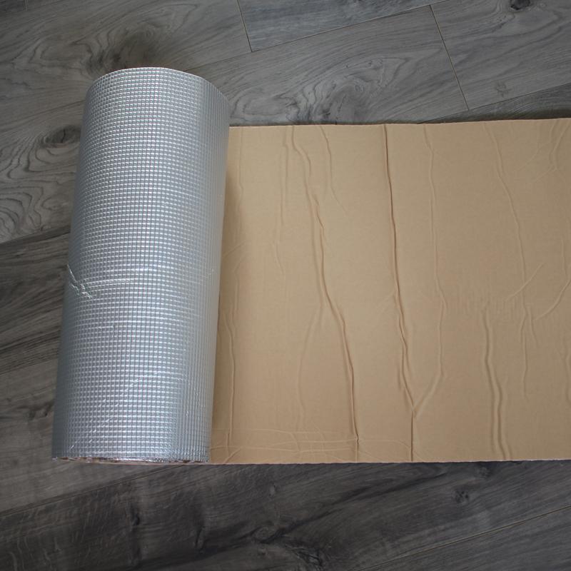 1 Roll 50*200cm Aluminum Foil Cotton Car Thermal Insulation Film Car Truck Thermal Insulation Muffler Pad Fire Protection Foam