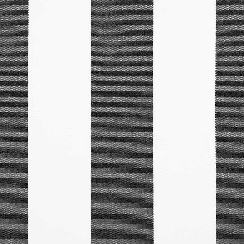 Replacement Canopy Fabric Anthracite and White 3.5 X 2 M Polyester
