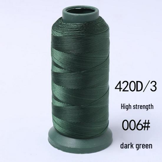 High-Strength Colored 420D Leather & Nylon Thread - Mercerized, Thick, Smooth, 3-Ply Canvas Sewing Thread - Free Shipping