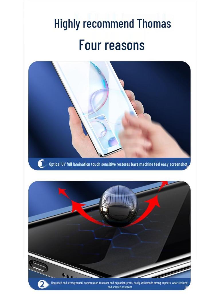Honor 50 Pro Anti-Peep UV Curved Tempered Hydrogel Screen Protector