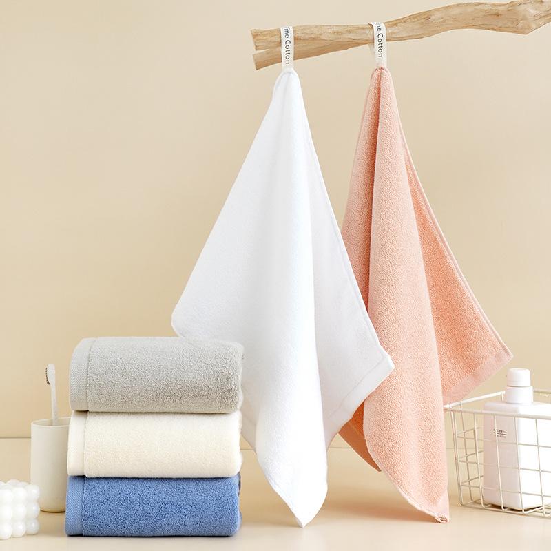 Preferred Combed Xinjiang Long Velvet Cotton Thickened Cotton Adult Face Wash Towel Can Be Hung with Soft Absorbent Facial Towel
