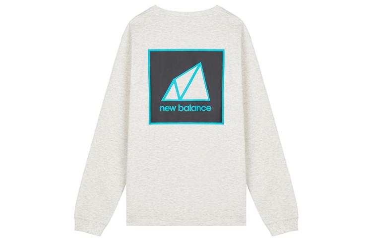 New Balance Sweatshirts Men s Gray Crew Neck Moderate Regular MT11584-SAH S