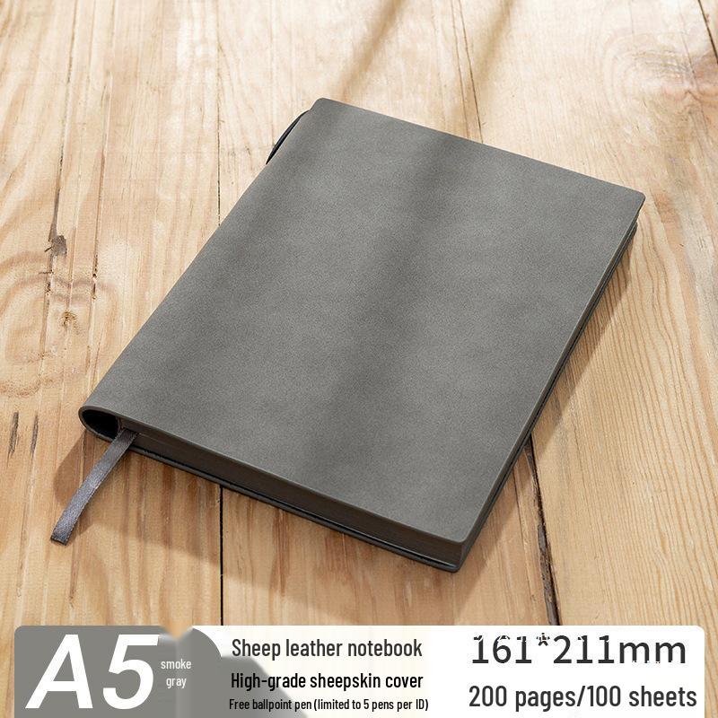 Thickened Sheepskin Business Notebook