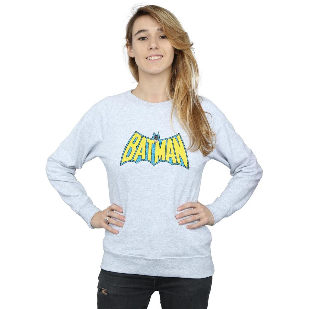 DC Comics Womens/Ladies Batman Crackle Logo Sweatshirt