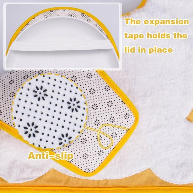 Elastic Easter Rabbit Toilet Seats Cover and Toilet Rugs U Shaped Adds a Touch of Fun to Your Bathroom Decoration