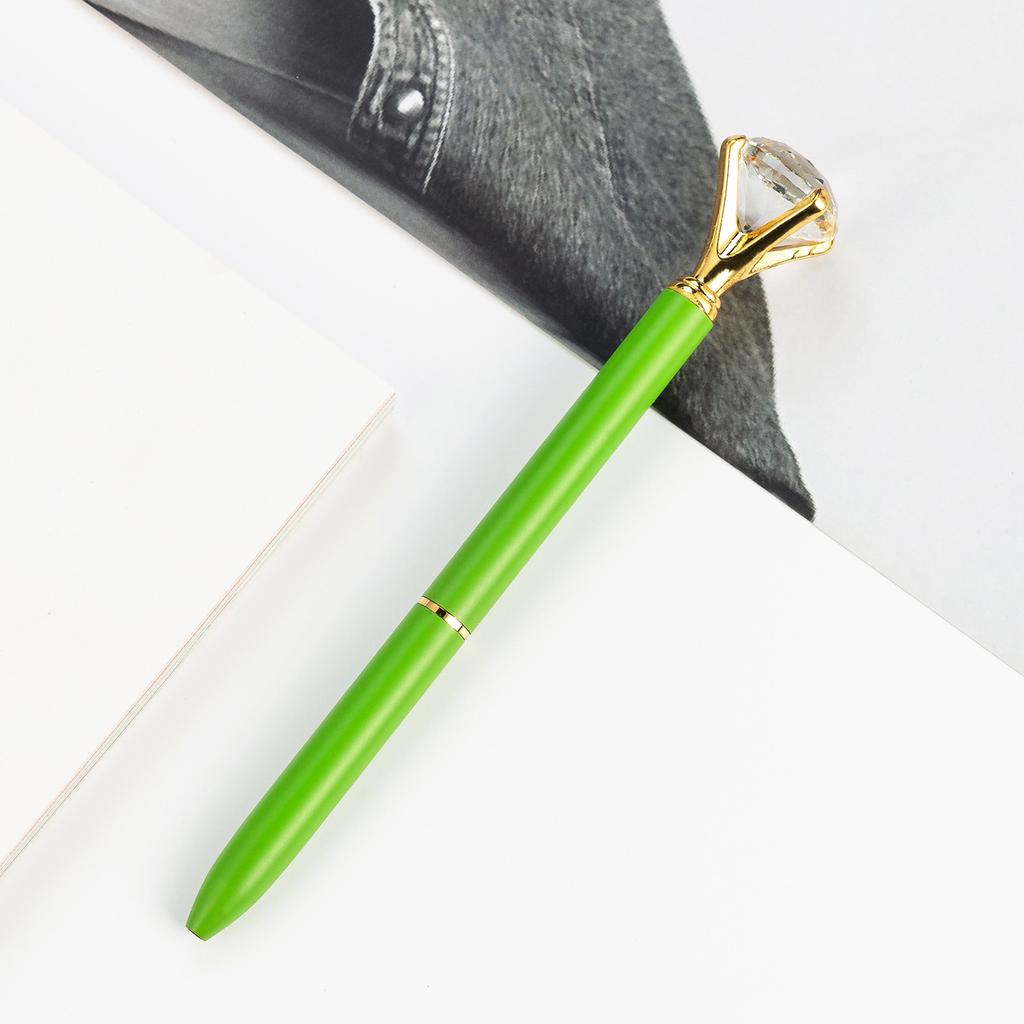 1pcs Upscale Diamond Metal Ballpoint Pens Business Office Gift Pen Creative School Supplies Stationery For Kids Writing Pens