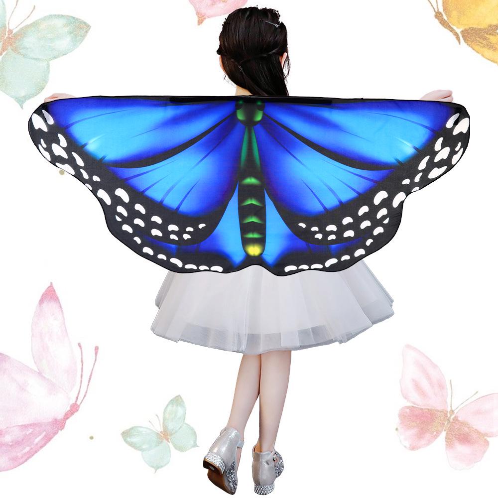 Children's Halloween Butterfly Wings Shawl Cloak Costume - European and American Street Style