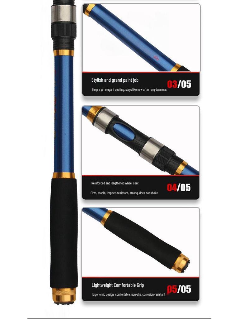 Ultra-Hard Long Casting Sea Rod Set - Complete Fishing Gear
