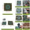 10-Pack European Style Floral Tile Wall Stickers for Living Room and Bathroom - Self-Adhesive PVC Crystal Film