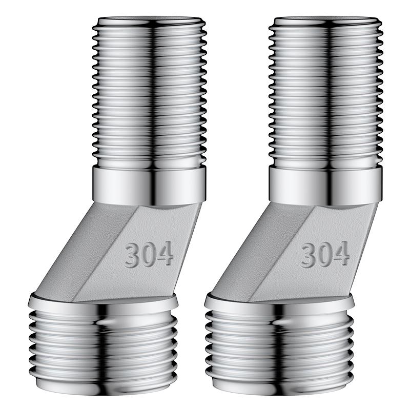BSITN 304 Stainless Steel Shower Faucet Extended Elbow Joint