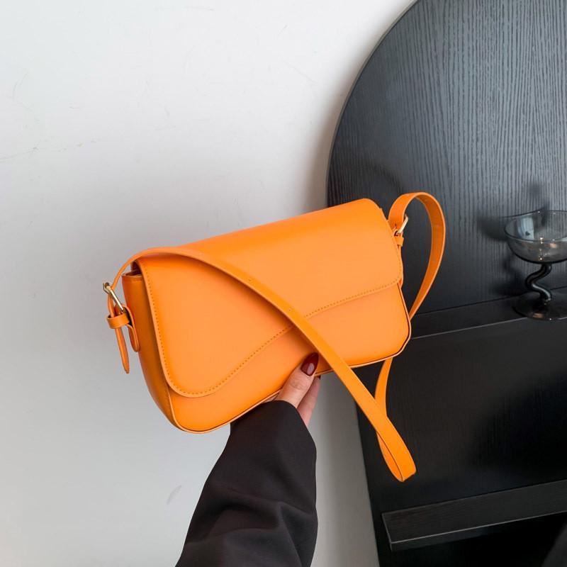 Stylish Urban Minimalist Small Square Pu Shoulder Bag With Magnetic Flap 2023