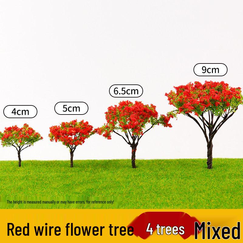 DIY Sand Table Building Trees Set - Handcrafted Miniature Landscape Models with Finished Tree Trunks