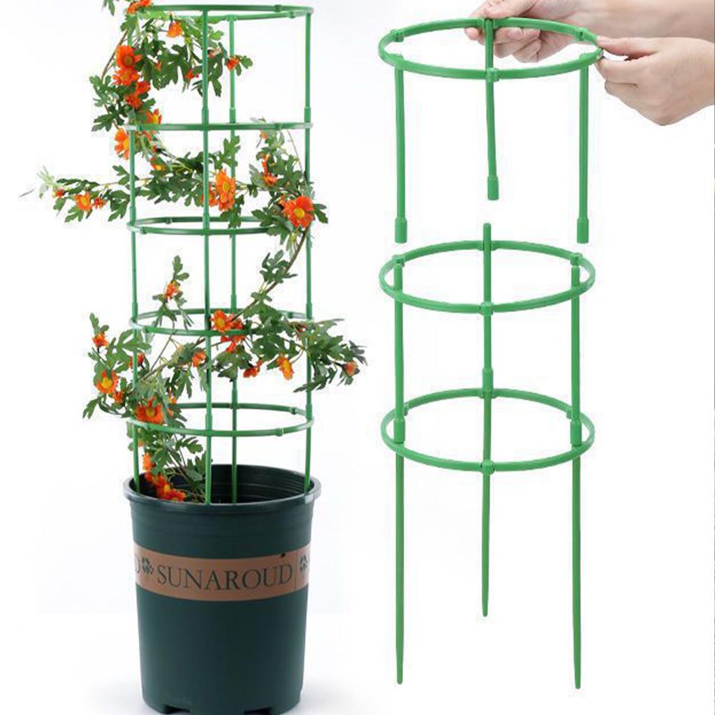 Tall Plastic Climbing Plant Stake For Gardens Durable Outdoor Plant Support Structure Adjustable Design