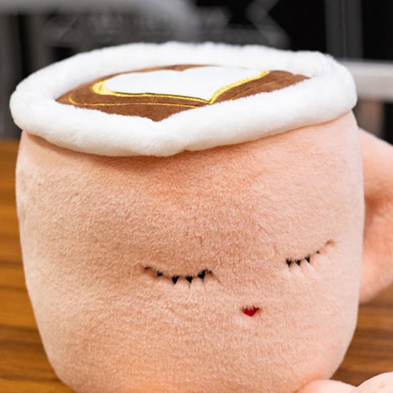 Morbida Leggera Portatile Accattivante Bambola Tazza da Caffè Cuscino