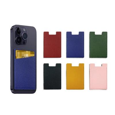 PU Leather Phone Wallet Case, Self-Adhesive Card Holder for Credit ID Cards, Fashion Sticker Back Cover Hot Sale