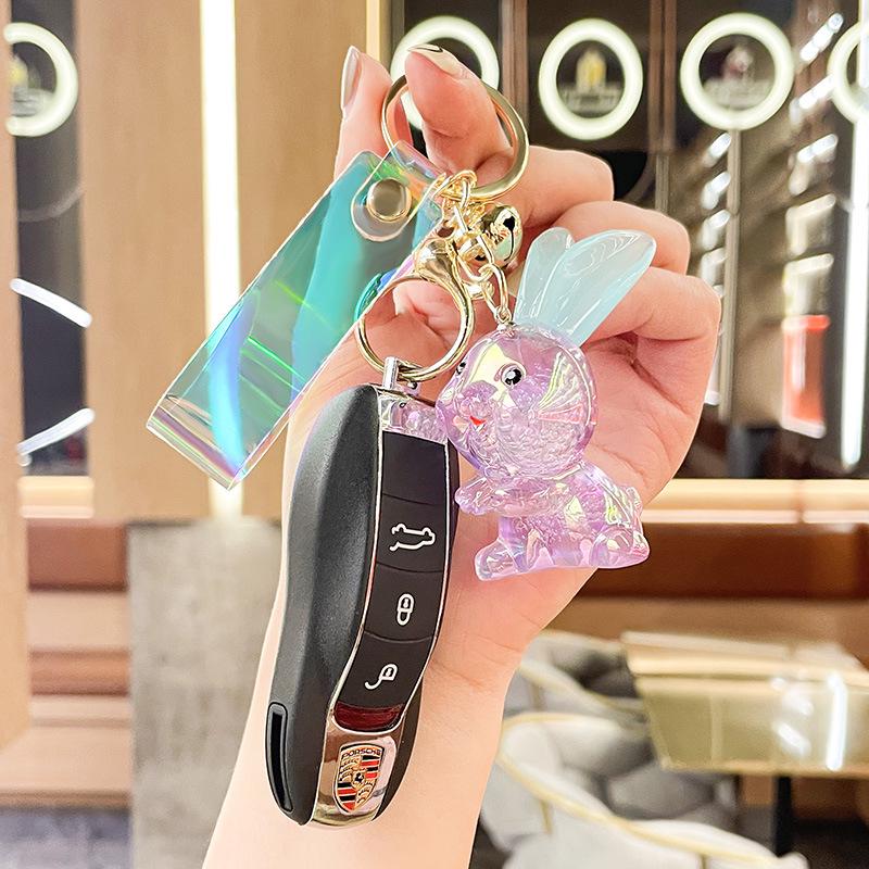 Creative Acrylic Rabbit Keychain & Bag Charm