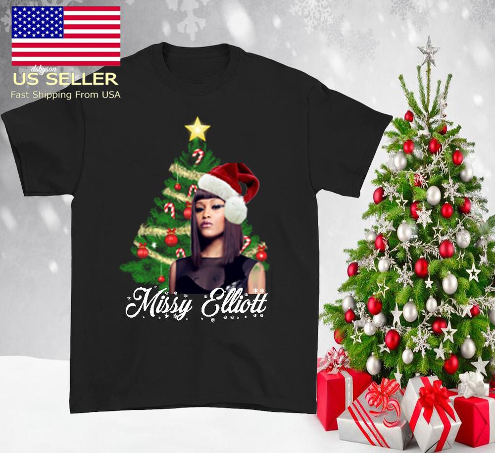NEW Missy Elliott CHRISTMAS black T-shirt Unisex All sizes 1F1294 Unisex T-Shirt XL